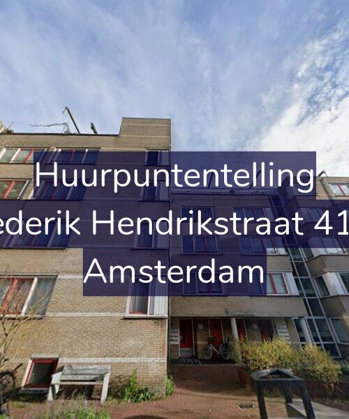 Foto gevel Huurpuntentelling voor Frederik Hendrikstraat 41-A, Amsterdam