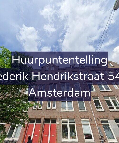 Foto gevel Huurpuntentelling voor Frederik Hendrikstraat 54-3, Amsterdam