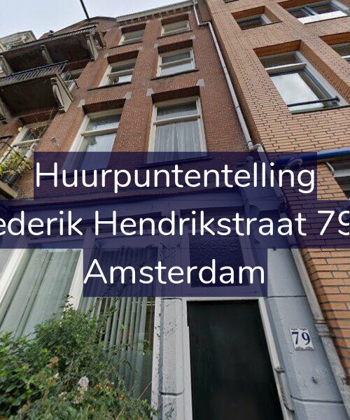Foto gevel Huurpuntentelling voor Frederik Hendrikstraat 79-2, Amsterdam