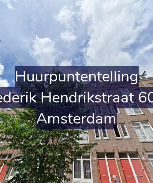 Foto gevel Huurpuntentelling voor Frederik Hendrikstraat 60-3, Amsterdam