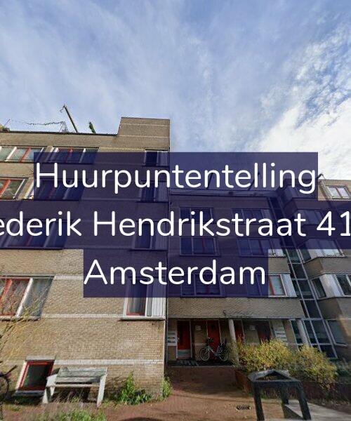 Foto gevel Huurpuntentelling voor Frederik Hendrikstraat 41-B, Amsterdam