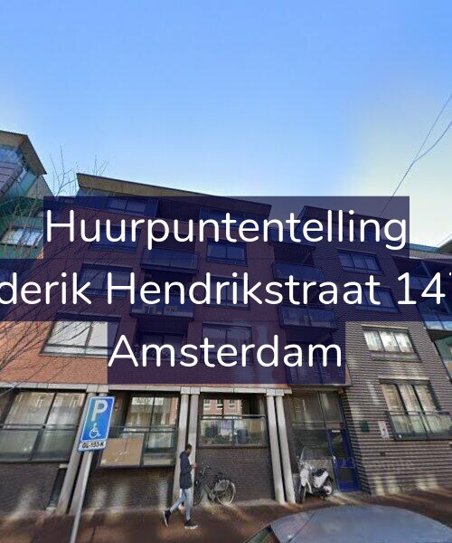 Foto gevel Huurpuntentelling voor Frederik Hendrikstraat 147-B, Amsterdam