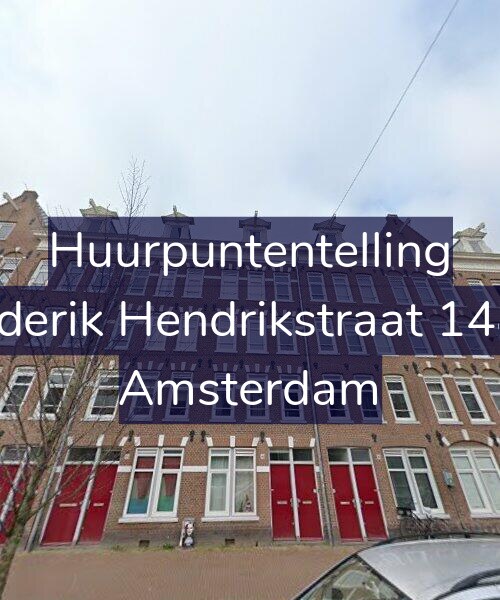 Foto gevel Huurpuntentelling voor Frederik Hendrikstraat 148-3, Amsterdam