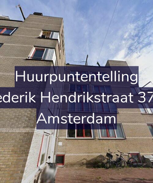 Foto gevel Huurpuntentelling voor Frederik Hendrikstraat 37-B, Amsterdam