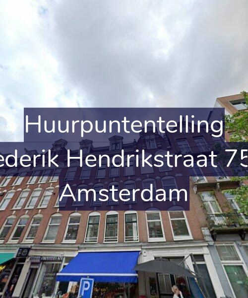 Foto gevel Huurpuntentelling voor Frederik Hendrikstraat 75-2, Amsterdam