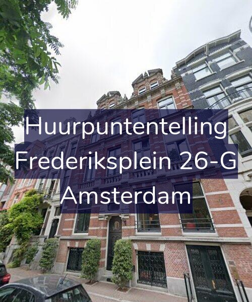 Foto gevel Huurpuntentelling voor Frederiksplein 26-G, Amsterdam
