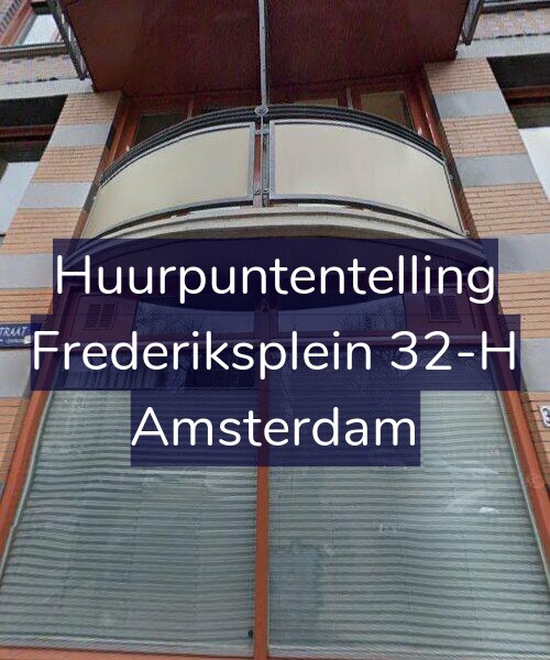 Foto gevel Huurpuntentelling voor Frederiksplein 32-H, Amsterdam