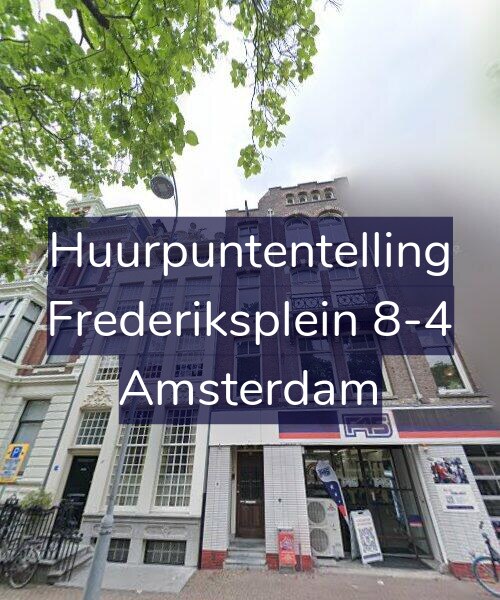 Foto gevel Huurpuntentelling voor Frederiksplein 8-4, Amsterdam