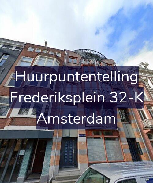 Foto gevel Huurpuntentelling voor Frederiksplein 32-K, Amsterdam