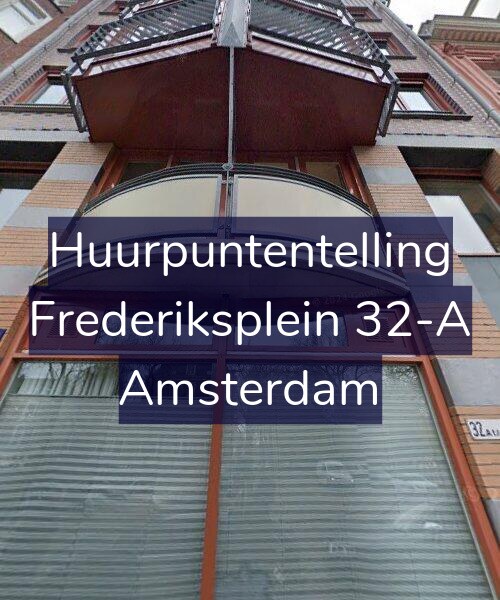 Foto gevel Huurpuntentelling voor Frederiksplein 32-A, Amsterdam
