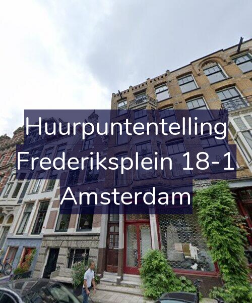 Foto gevel Huurpuntentelling voor Frederiksplein 18-1, Amsterdam