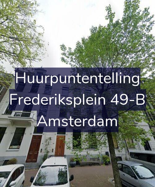 Foto gevel Huurpuntentelling voor Frederiksplein 49-B, Amsterdam