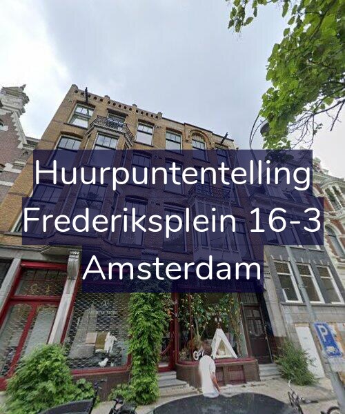 Foto gevel Huurpuntentelling voor Frederiksplein 16-3, Amsterdam