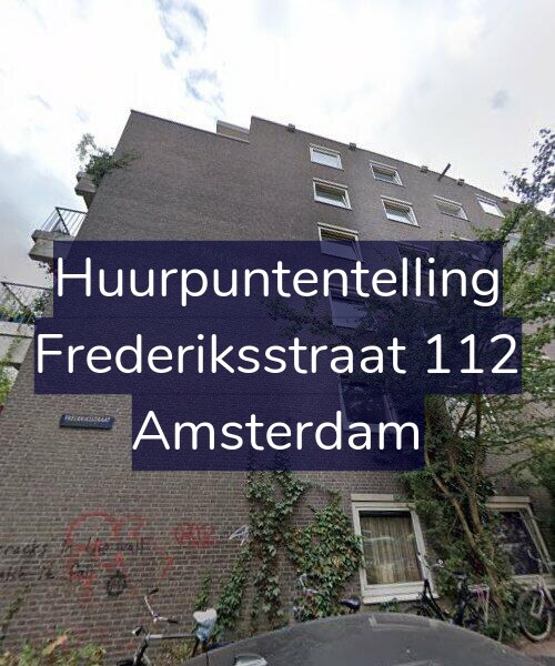 Foto gevel Huurpuntentelling voor Frederiksstraat 112, Amsterdam