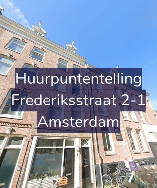 Foto gevel Huurpuntentelling voor Frederiksstraat 2-1, Amsterdam