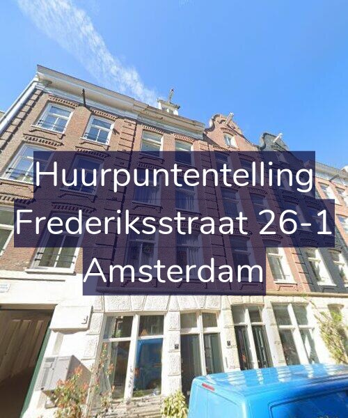 Foto gevel Huurpuntentelling voor Frederiksstraat 26-1, Amsterdam