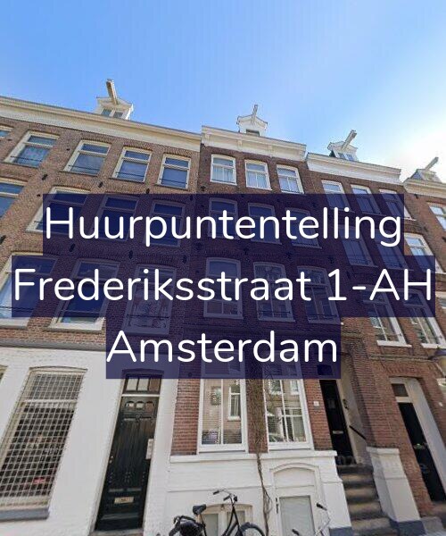 Foto gevel Huurpuntentelling voor Frederiksstraat 1-AH, Amsterdam