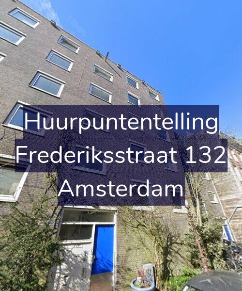 Foto gevel Huurpuntentelling voor Frederiksstraat 132, Amsterdam