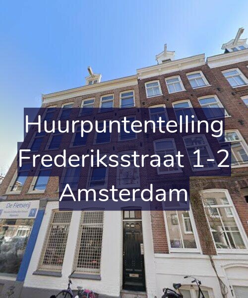 Foto gevel Huurpuntentelling voor Frederiksstraat 1-2, Amsterdam