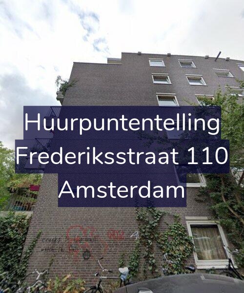 Foto gevel Huurpuntentelling voor Frederiksstraat 110, Amsterdam