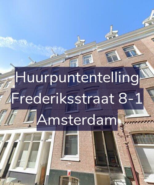 Foto gevel Huurpuntentelling voor Frederiksstraat 8-1, Amsterdam