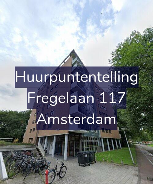 Foto gevel Huurpuntentelling voor Fregelaan 117, Amsterdam