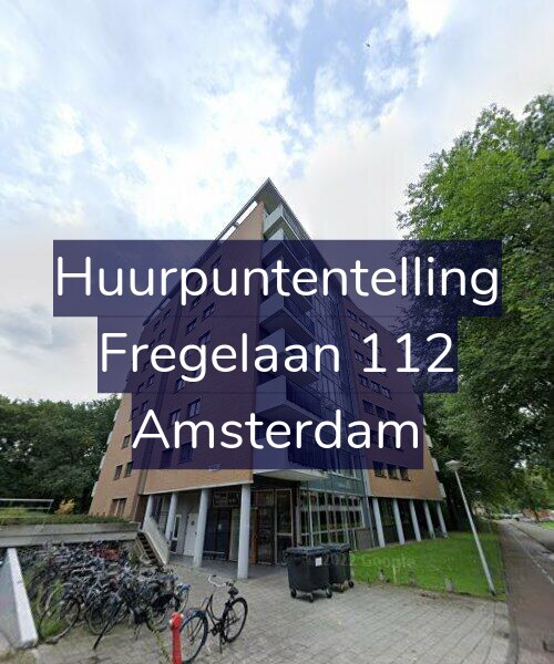 Foto gevel Huurpuntentelling voor Fregelaan 112, Amsterdam