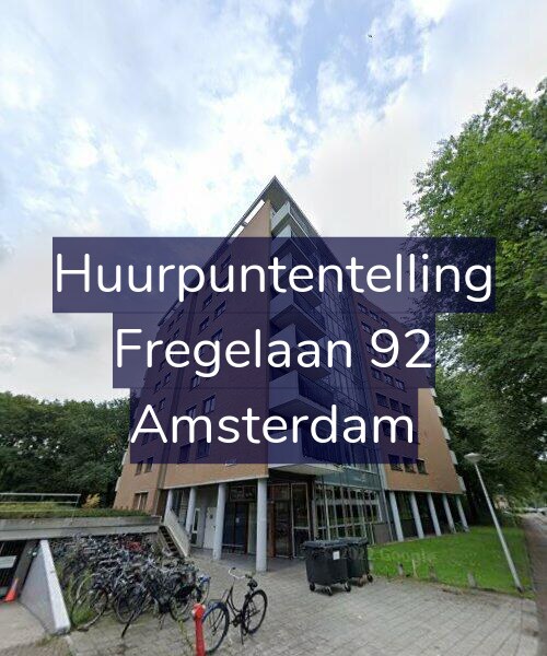 Foto gevel Huurpuntentelling voor Fregelaan 92, Amsterdam