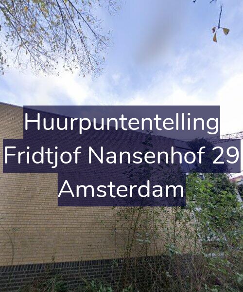 Foto gevel Huurpuntentelling voor Fridtjof Nansenhof 29, Amsterdam