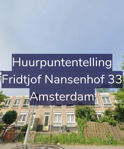 Foto gevel Huurpuntentelling voor Fridtjof Nansenhof 33, Amsterdam