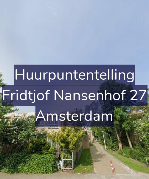 Foto gevel Huurpuntentelling voor Fridtjof Nansenhof 27, Amsterdam