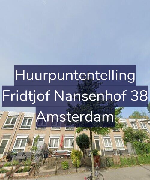 Foto gevel Huurpuntentelling voor Fridtjof Nansenhof 38, Amsterdam