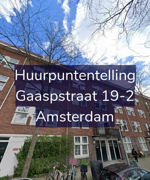 Foto gevel Huurpuntentelling voor Gaaspstraat 19-2, Amsterdam