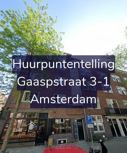 Foto gevel Huurpuntentelling voor Gaaspstraat 3-1, Amsterdam