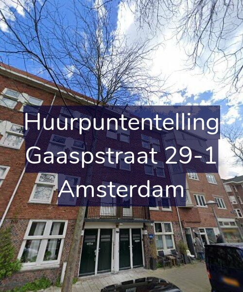 Foto gevel Huurpuntentelling voor Gaaspstraat 29-1, Amsterdam
