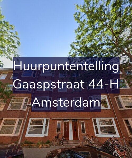 Foto gevel Huurpuntentelling voor Gaaspstraat 44-H, Amsterdam