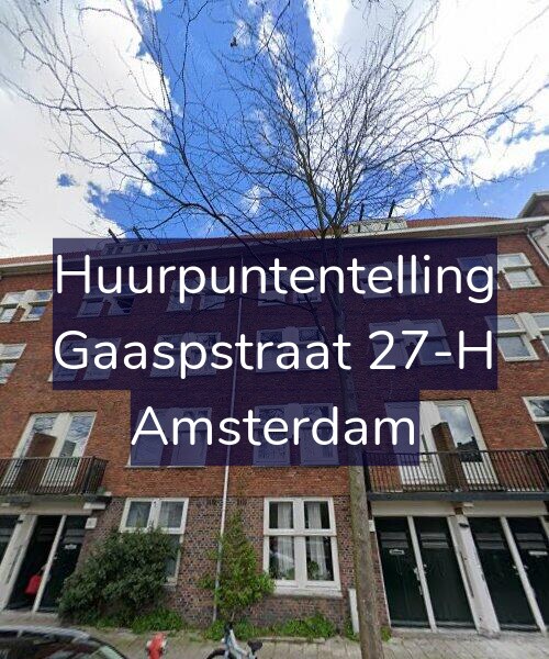 Foto gevel Huurpuntentelling voor Gaaspstraat 27-H, Amsterdam