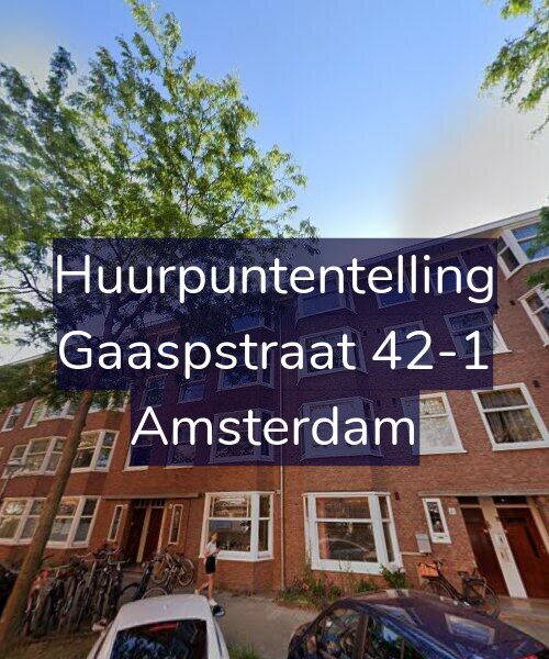 Foto gevel Huurpuntentelling voor Gaaspstraat 42-1, Amsterdam