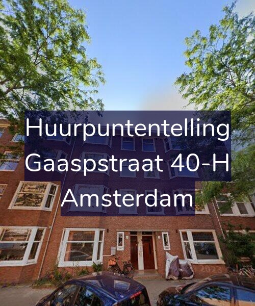 Foto gevel Huurpuntentelling voor Gaaspstraat 40-H, Amsterdam