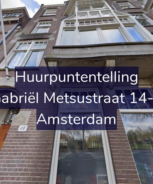 Foto gevel Huurpuntentelling voor Gabriël Metsustraat 14-2, Amsterdam