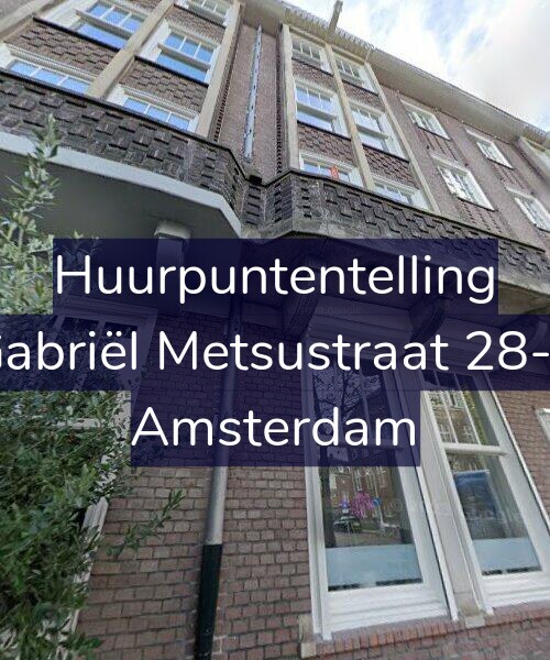 Foto gevel Huurpuntentelling voor Gabriël Metsustraat 28-2, Amsterdam