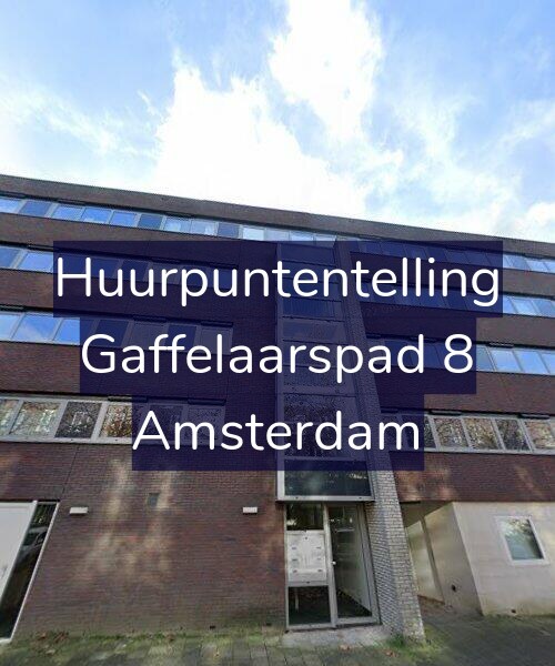 Foto gevel Huurpuntentelling voor Gaffelaarspad 8, Amsterdam