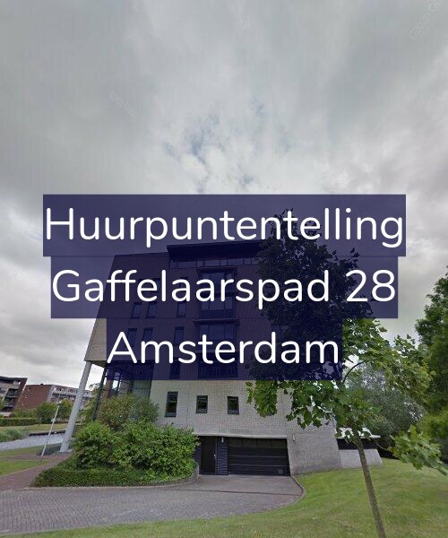 Foto gevel Huurpuntentelling voor Gaffelaarspad 28, Amsterdam