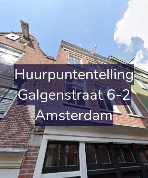 Foto gevel Huurpuntentelling voor Galgenstraat 6-2, Amsterdam