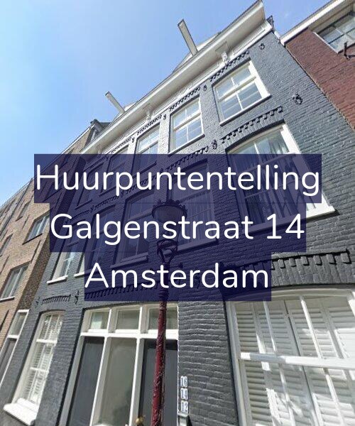 Foto gevel Huurpuntentelling voor Galgenstraat 14, Amsterdam