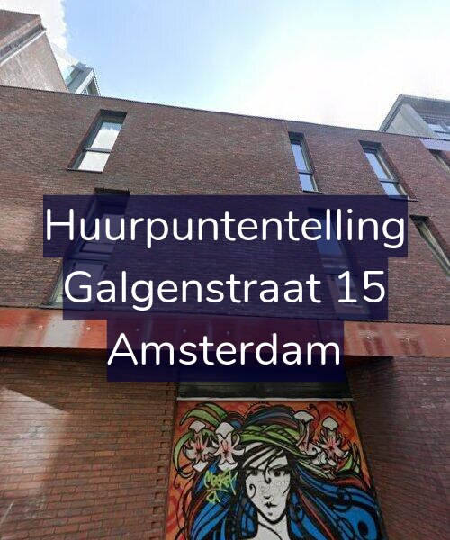 Foto gevel Huurpuntentelling voor Galgenstraat 15, Amsterdam