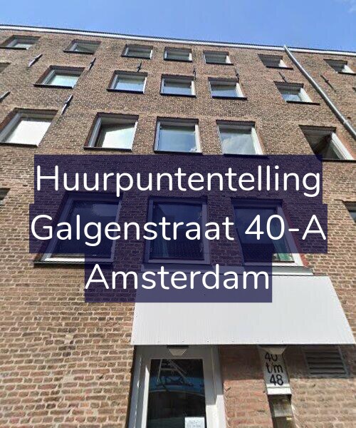 Foto gevel Huurpuntentelling voor Galgenstraat 40-A, Amsterdam