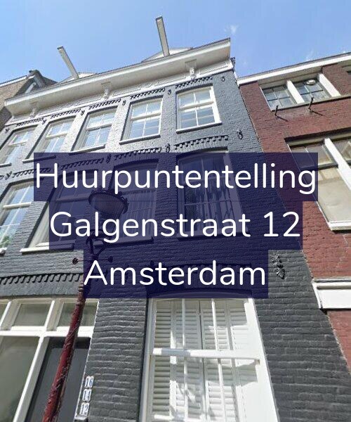 Foto gevel Huurpuntentelling voor Galgenstraat 12, Amsterdam