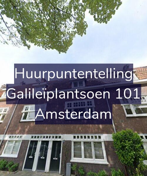 Foto gevel Huurpuntentelling voor Galileïplantsoen 101, Amsterdam