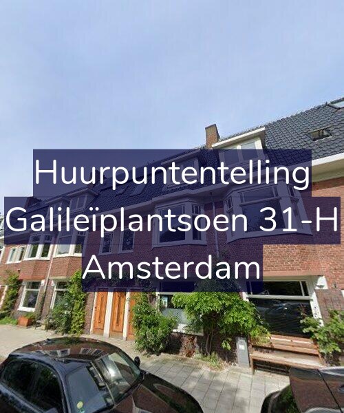 Foto gevel Huurpuntentelling voor Galileïplantsoen 31-H, Amsterdam
